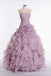 Strapless Ruffles Sweetheart A-line Ball Gown Party Dress Long Prom Dresses to Impress ,WGP1480