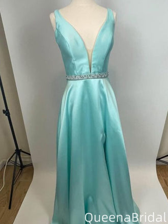 Elegant V-neck A-line Long Formal Gown to Impress,WGP2258