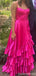 Elegant Spaghetii Strap A-line Long Formal Gown to Impress,WGP2259