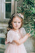 Cute Shiny Pink A-line Tulle Flower Girl Dresses , FGS0062