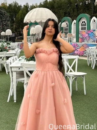 Elegant Strapless Sweetheart A-line Long Formal Gown to Impress,WGP2040