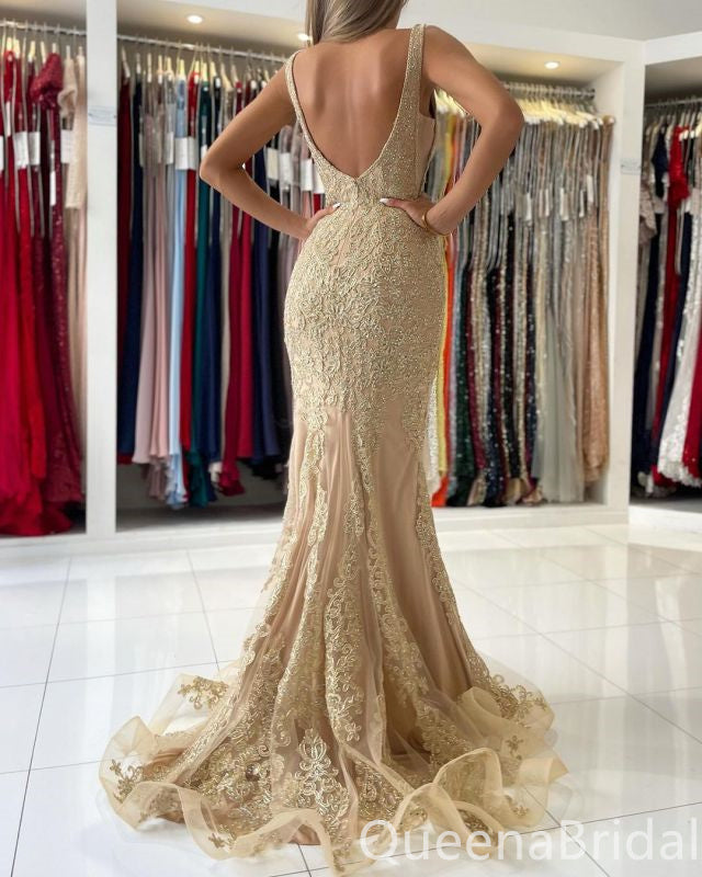 Gorgeous Mermaid Lace Appliques Sweetheart Evening Gown Long Formal Dresses Prom Dresses,WGP813