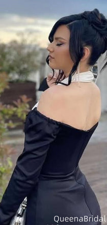 Formal Halter Long Sleeves Sheath Long Formal Gown to Impress,WGP1999