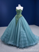 Stylish Strapless Lace up Back A-line Ball Gown Party Dress Long Prom Dresses to Impress ,WGP1485