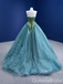 Stylish Strapless Lace up Back A-line Ball Gown Party Dress Long Prom Dresses to Impress ,WGP1485