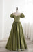 Elegant Green Illusion Sweetheart A-line Long Party Dress Prom Dresses,WGP1742