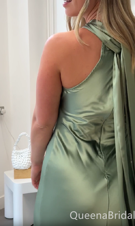 Stylish Elegant Luxury Satin Sheath Long Party Dress Long Prom Dresses to Impress ,WGP1455