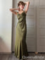 Elegant Olive Green Sweetheart Sheath Long Party Dress Long Prom Dresses to Impress ,WGP1410