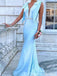 Elegant V-neck Notched Mermaid Long Formal Gown to Impress,WGP2026