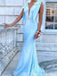Elegant V-neck Notched Mermaid Long Formal Gown to Impress,WGP2026