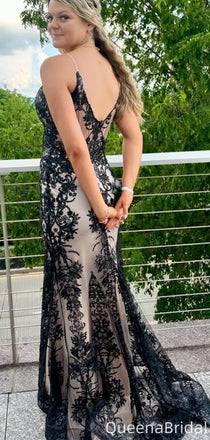 Sexy V-neck Spaghetti Strap Mermaid Long Formal Gown to Impress,WGP2000