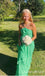 Simple Halter Green A-line Long Party Dress Long Prom Dresses to Impress ,WGP1414