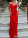 Elegant Red Sheath Party Dress Long Prom Dresses to Impress ,WGP1564