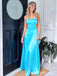 Elegant Unique Blue Sleeveless Lace Up Back A-Line Evening Prom Dresses,WGP465