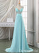 Elegant Beaded Blue Lace up Back Sweetheart A-line Long Party Dress Prom Dresses,WGP1749