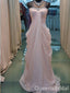 Light Pink Sweetheart Strapless A-line Beaded Evening Gown Maxi Long Evening Party Prom Dresses ,WGP1089