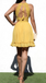 Sexy Deep V-neck Spaghetti Straps A-line Short Homecoming Dresses with Pleats , QB0579