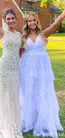 Elegant V-neck Spaghetti Strap A-line Long Formal Gown to Impress,WGP2001