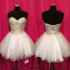 Sexy Gold Strapless Sweetheart A-line Graduation Party Short Homecoming Dress Formal Evening Party Dress , QB0853