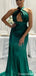 Sexy Halter Notched Mermaid Long Prom Dress Ideas, Evening Party Dresses,WGP2075