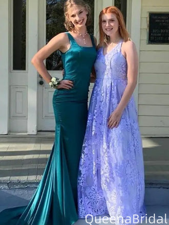 Casual Spaghetti Strap Mermaid Long Prom Dress Ideas, Evening Party Dresses,WGP2076