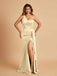 Stylish Mismatched Champagne Long Bridesmaid Dresses,BDS0226