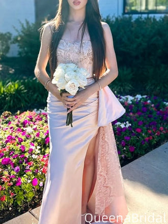 Gorgeous Strapless Mermaid Long Prom Dress Ideas, Evening Party Dresses,WGP2078