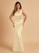 Stylish Mismatched Champagne Long Bridesmaid Dresses,BDS0226