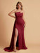 Stylish Mismatched Burgundy Long Bridesmaid Dresses,BDS0227