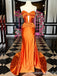 Elegant Strapless Sweetheart Mermaid Side Slit Party Dress Long Prom Dresses to Impress ,WGP1682