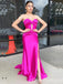 Elegant Strapless Sweetheart Mermaid Side Slit Party Dress Long Prom Dresses to Impress ,WGP1683