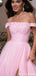 Elegant Off-shoulder A-line Long Prom Dress Ideas, Evening Party Dresses,WGP2082