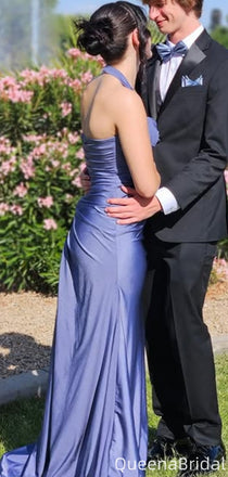 Elegant Halter Mermaid Long Prom Dress Ideas, Evening Party Dresses,WGP2083
