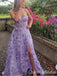 Sexy Strapless Lace Appliques Sweetheart A-line Long Party Dress Long Prom Dresses to Impress with Slit ,WGP1421