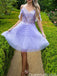 Gorgeous Off-shoulder Sweetheart A-line Short Mini Homecoming Dress,QB1000