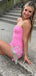 Casual Strapless Sheath Short Mini Homecoming Dress,QB1002
