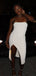 Sexy White Mermaid Straight Across Long Formal Gown to Impress,WGP1810