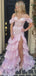 Popular Pink Mermaid Off-shoulder Long Formal Gown to Impress,WGP1808