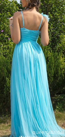 Unique Spaghetti Strap A-line Long Formal Gown to Impress,WGP2195