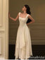 Elegant Ivory A-line Straps Square Neckline Party Prom Dresses,Evening Dresses,WGP368