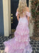 Popular Pink Mermaid Off-shoulder Long Formal Gown to Impress,WGP1808