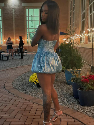 Sexy Blue Sweetheart Homecoming Dress Graduation Party Dress , QB0894