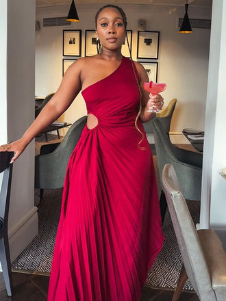 Elegant Red A-line Long Formal Gown to Impress,WGP1778