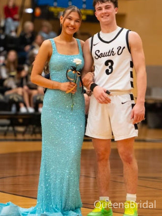 Elegant Blue Square Mermaid Long Formal Gown to Impress,WGP1797