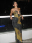 Vintage Black Mermaid Strapless Long Prom Dress to Impress,WGP1730
