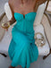 Elegant Blue Strapless A-line Maxi Evening Gown, Prom Dress, WGP2293