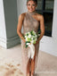Elegant Champagne high-neck Mermaid Long Formal Gown to Impress,WGP1849
