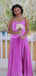 Popular Purple Spaghetti Straps A-line Long Formal Gown to Impress,WGP1850
