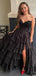 Elegant Black A-line Sweatheart Long Formal Gown to Impress,WGP1836