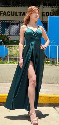 Sexy Green Mermaid Spaghetti Straps Long Formal Gown to Impress,WGP1824
